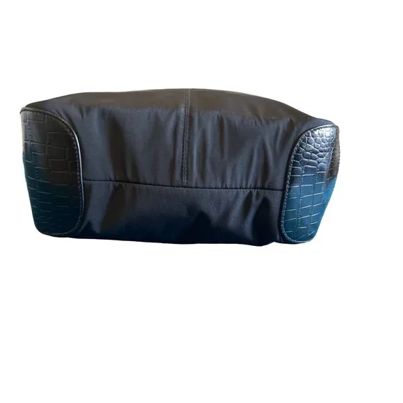 RL RALPH LAUREN Black Nylon Hobo Tote Bag - Picture 10 of 14